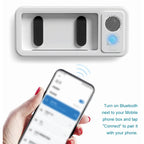 Waterproof Shower Phone Holder with Bluetooth Speaker – 360° Rotation Anti-Fog Wall Mount for 4–6.9” Phones 2025