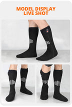 Heated Socks Winter Warm Snowmobile Skiing Heated Socks Rechargeable Outdoor Sport Thermal Heated Foot Warmer Ski Sports