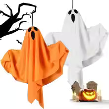 Halloween Ghost Hanging Night Light – LED Lamp Horror Props & Decor