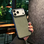 Transparent Glitter Protective Case for iPhone 17 | Sparkly Shockproof Cover in Black & Purple