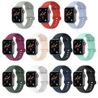 Silicone Strap for Apple Watch Series 9 8 7 6 5 4 3 SE (38mm 40mm 41mm 42mm 44mm 45mm 49mm) – Soft Rubber Sport Band for Men, Women & Kids – Compatible with W26 W37 W46 W56 FK88 IWO7 Pro Max Plus Smartwatch