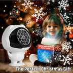 16-pattern Astronaut Christmas Pattern Light, 5V Snowflake Halloween Projection Light, Decorative Christmas Spotlight