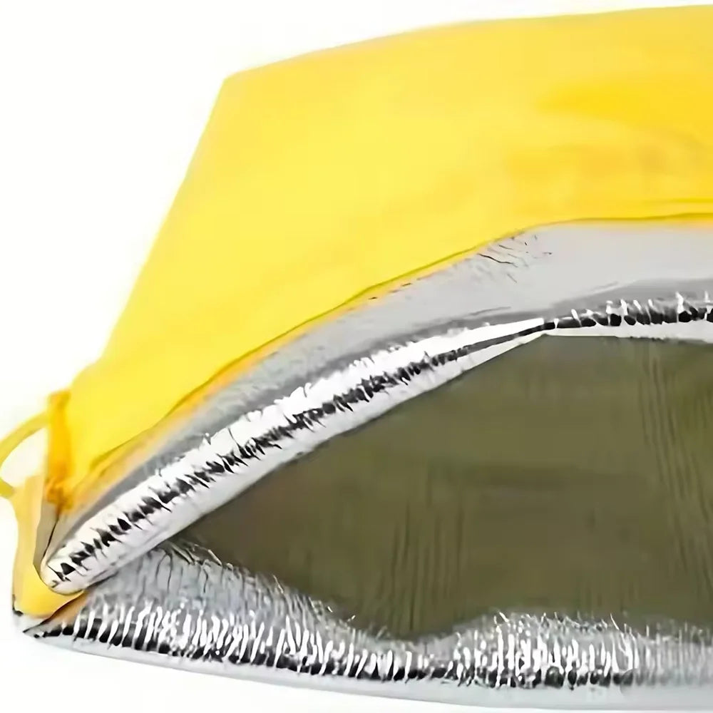 1-4 PCS Insulated Food-Safe Storage Bags Alum Foil Drawstring Pouch for Fridge Travel & Outdoor  Reusable Thermal Eco-Friendly