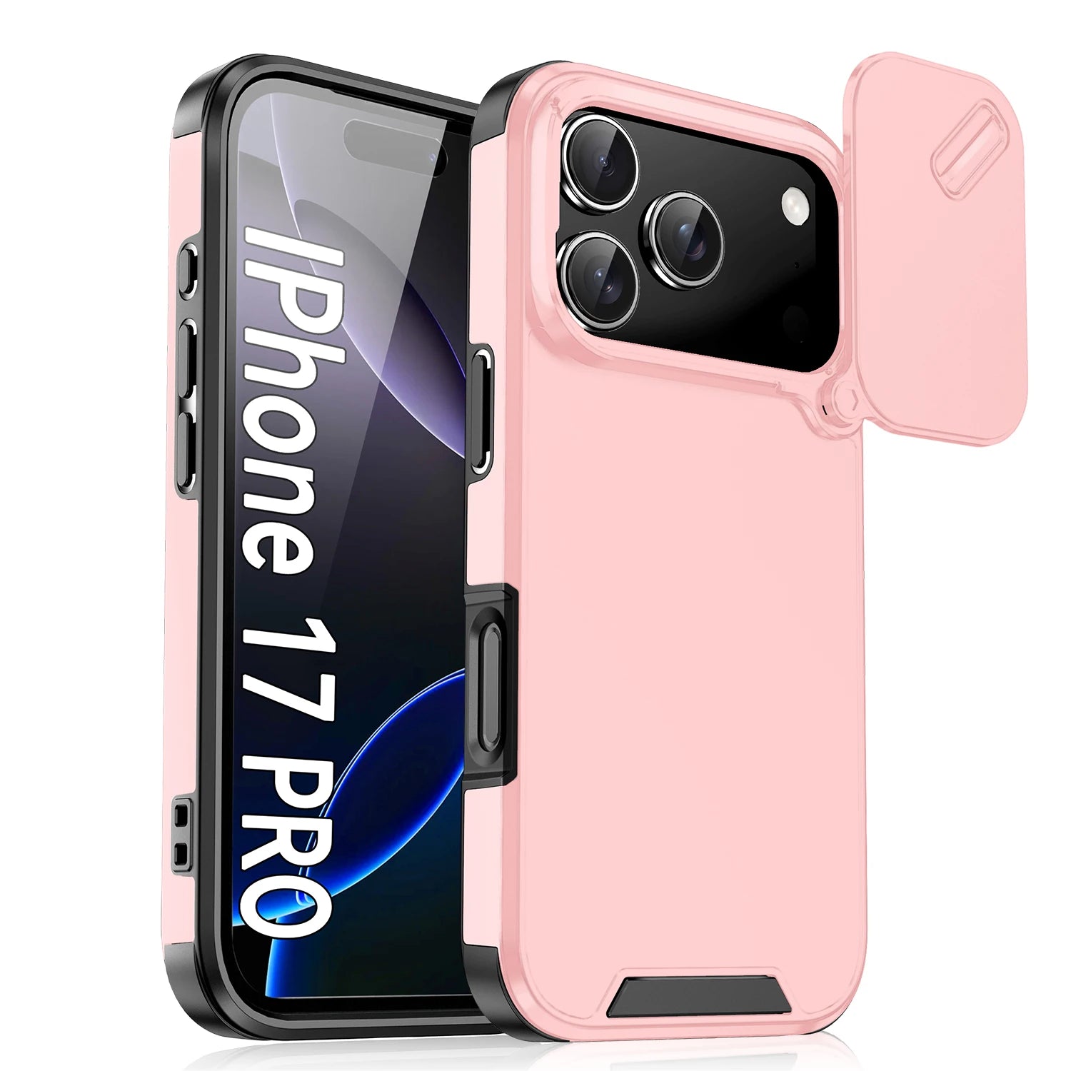 Slide Camera Lens Protection Case for iPhone 17 Series | Durable Shockproof Phone Cover with Lens Guard