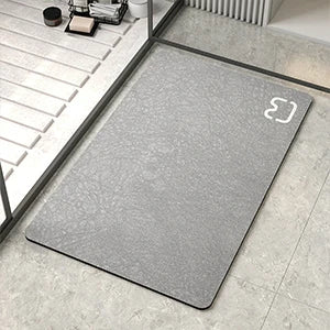 Diatomite Stone Bath Mat Diatomaceous Earth Bath Mat Rug Super Absorbent Non Slip 3.5MM Thickness Bathroom Mat Floor Bathtub Rug