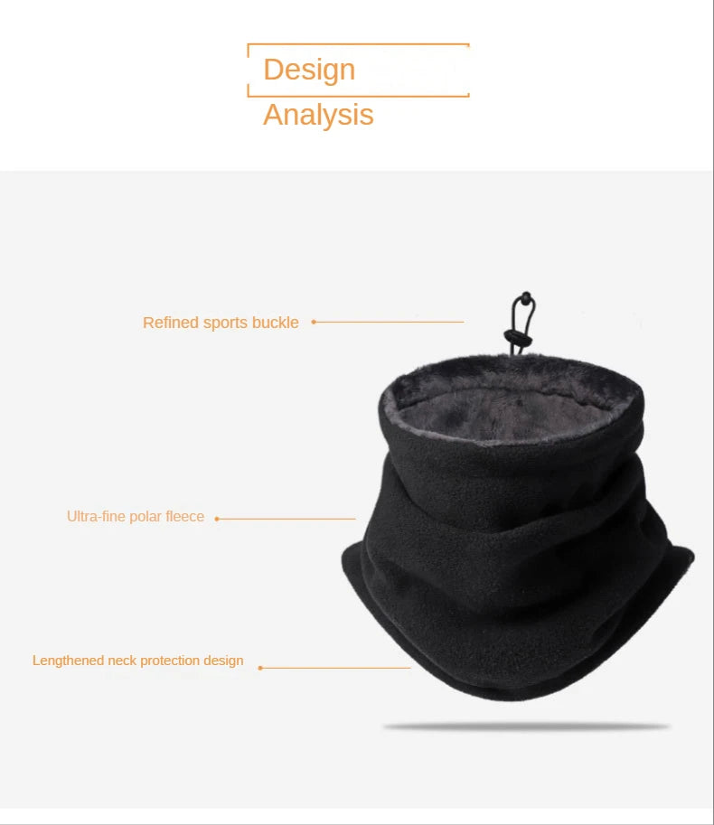 Hot Sale Winter Outdoors Cycling Scarf Thick Fleece Warm Scarf Windproof Dustproof Mask Polar Fleece Bandana  ski mask