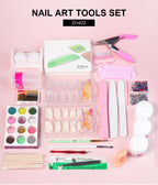 Limegirl Acrylic Powder & Liquid Monomer Nail Art Kit – Crystal Glitter Set