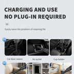 98000PA Wireless Car Vacuum Cleaner – Ultra-Powerful Mini Handheld with USB Charging & Wet/Dry Cleaning