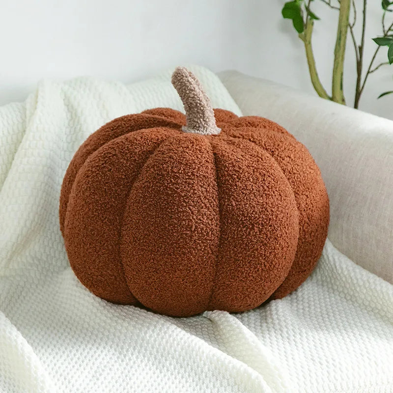 High Quality Soft Cute Pumpkin Shaped Pillow Nordic Style Room Decor Plush Sofa Living Room Bedside Bed Cushion 20/28/35cm