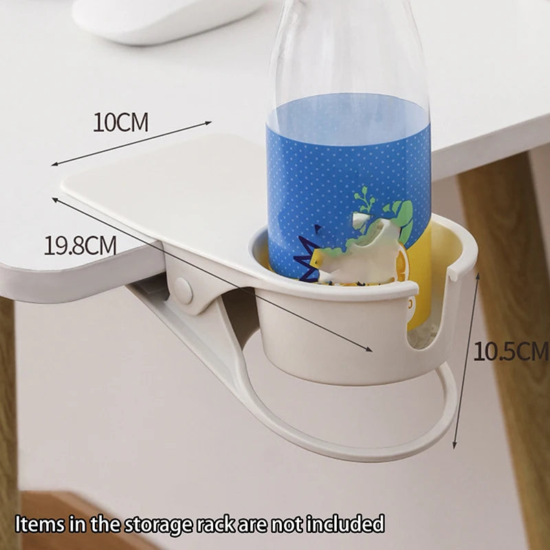 ABS Cup Holder Automotive Creativity Table Side Water Cup Holder Office Desk Computer Desk Fixed Cup Holder