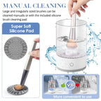 USB Plug Portable Electric Makeup Brush Cleaner Folding Powder Puff Cleaning Tool Makeup Brushes Automatic Washing Stand Device