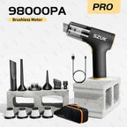 98000PA Wireless Car Vacuum Cleaner – Ultra-Powerful Mini Handheld with USB Charging & Wet/Dry Cleaning