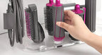 Holder Compatible with Dyson Airwrap Styler Accessories Acrylic 6 Holes Countertop Organizer Stand Desktop for Bathroom