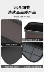 Car Crevice Storage Organizer Box Car 2 USB Charging Colour Light Seat Gap Storage Box LED Auto Interior Stowing Tidying