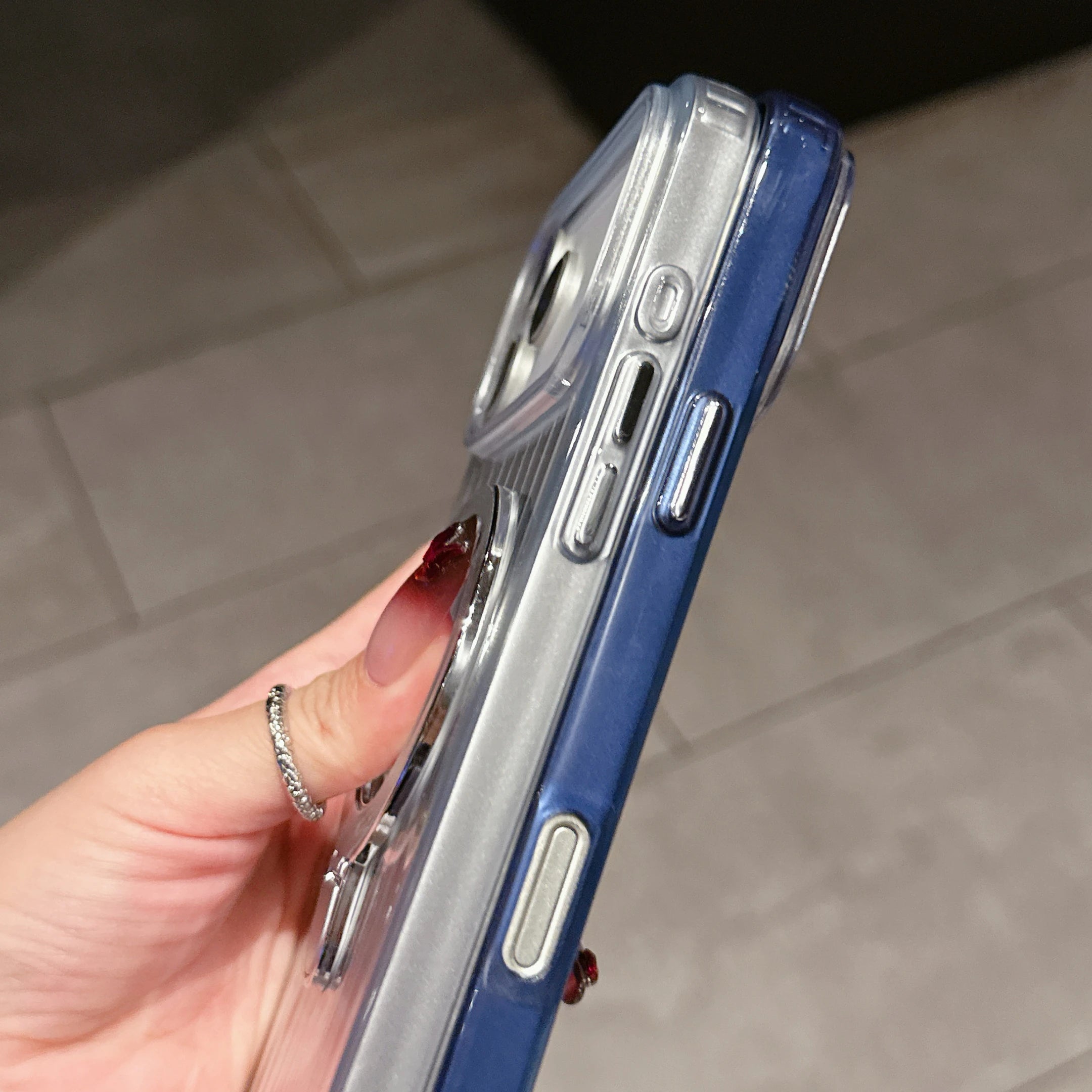 iPhone 17 Series Mag Safe Case – Corrugated Stripe Design | Slim Protective Wireless Charging Cover