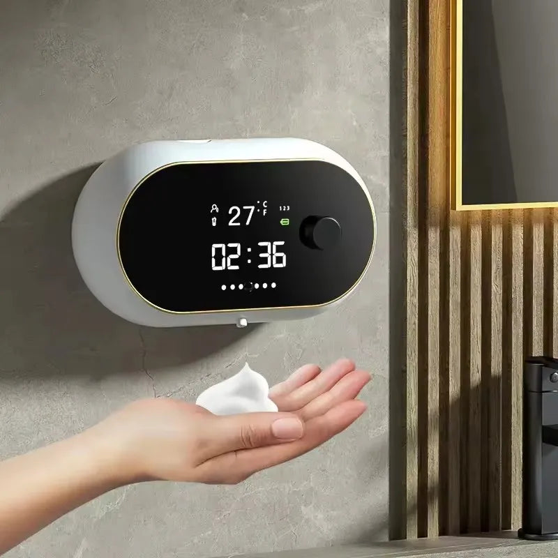 450ML Touchless Wall-Mounted Intelligent Induction Automatic Senor Soap Dispenser Electric Rechargeable Sanitizer Wash Machine