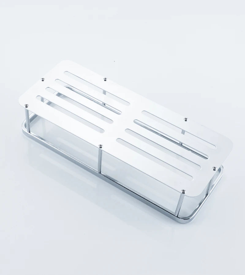 Stainless Steel Bathroom Storage Shelf Wall Mounted Shower Organizers Rack Corner Shampoo Holder Bath Hardwares Accessories