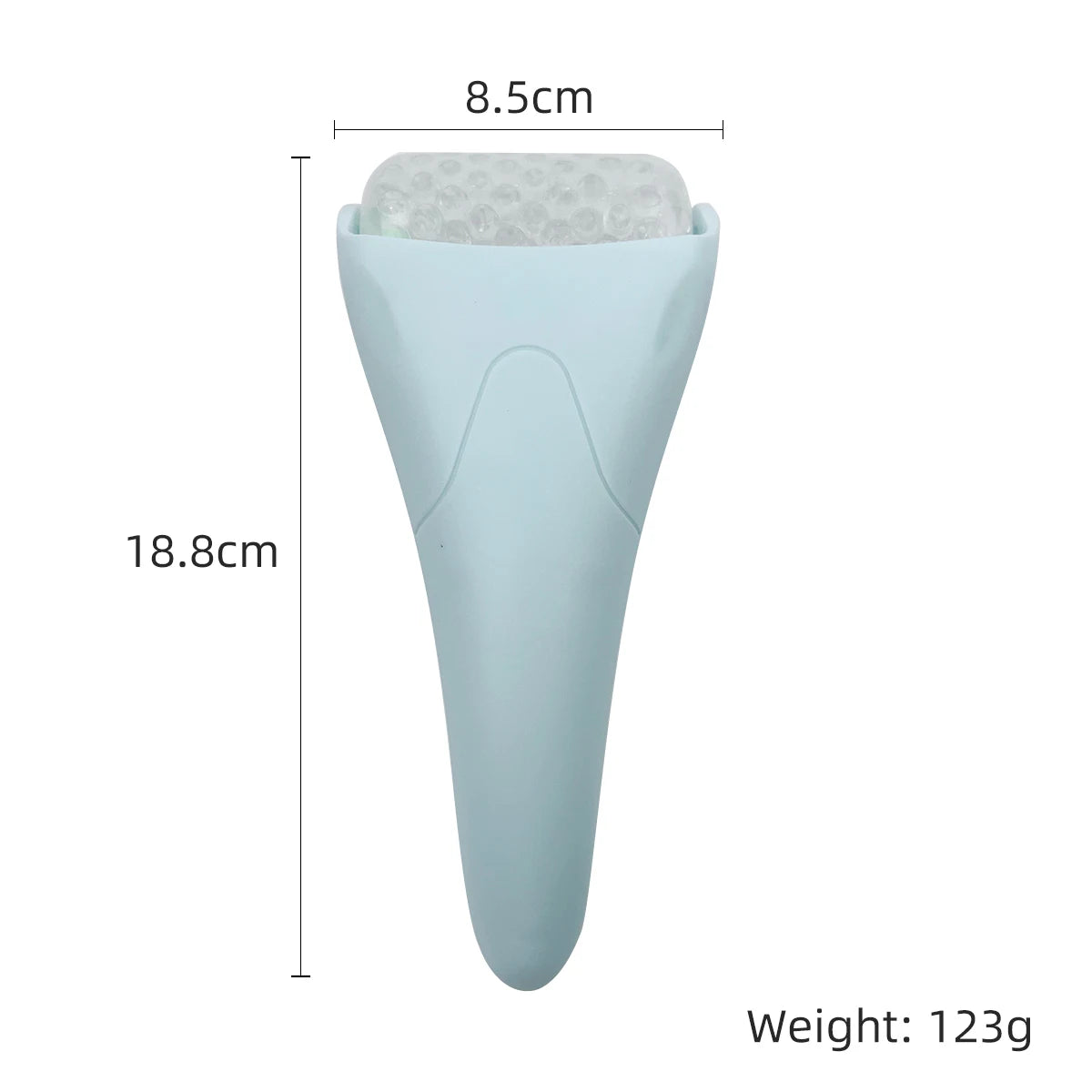 1PC Ice roller Massager, facial roller massage stick, ice compress care, cold compress roller, plastic handle facial massager -